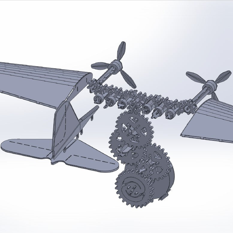 Douglas DC-3 | Legendary Aircraft Replica | DIY Mechanical Puzzle kit