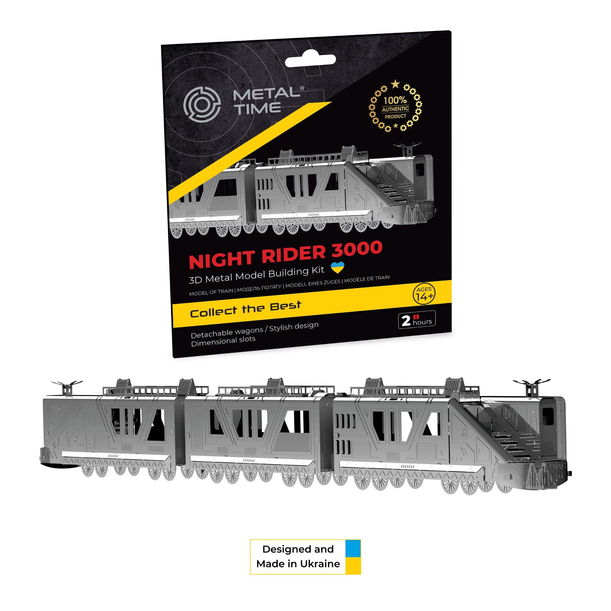 Nite Rider Kit Night Rider 3000 | Sleek & Futuristic DIY Metal Model Kit