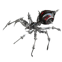 
                        
                          Load image into Gallery viewer, 3D Steampunk Mechanical Metal War Spider Assembly Model Kit (No Weapons/PC Shell Edition/Black and Red)
                        
                      