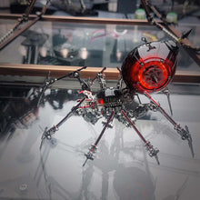 
                        
                          Load image into Gallery viewer, 3D Steampunk Mechanical Metal War Spider Assembly Model Kit (No Weapons/PC Shell Edition/Black and Red)
                        
                      