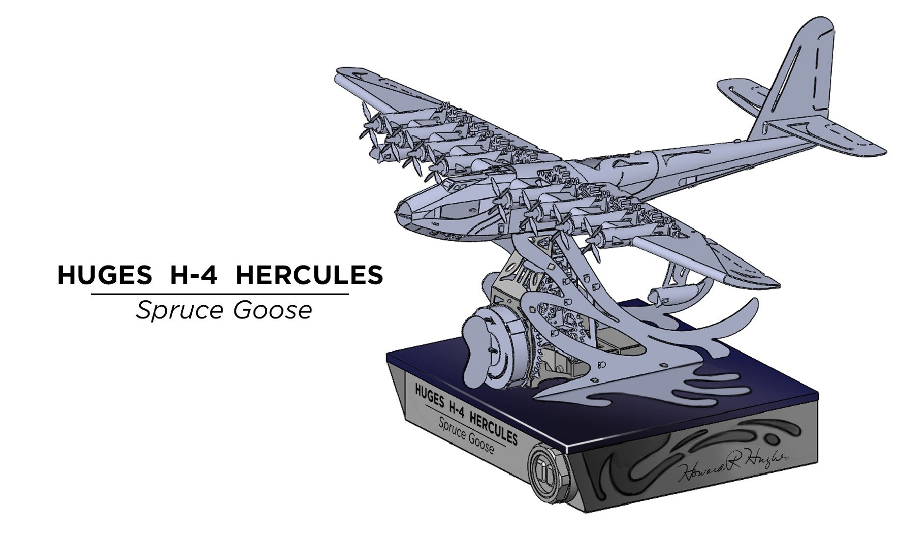 Spuce Goose Model Hughes H-4 Celestial Hercules | Spruce Goose DIY Mechanical Model Kit