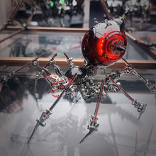 
                        
                          Load image into Gallery viewer, 3D Steampunk Mechanical Metal War Spider Assembly Model Kit (No Weapons/PC Shell Edition/Black and Red)
                        
                      